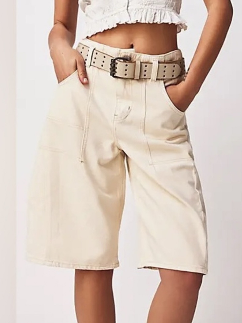 NWT Free People We The Free Extreme Measures Barrel Shorts
